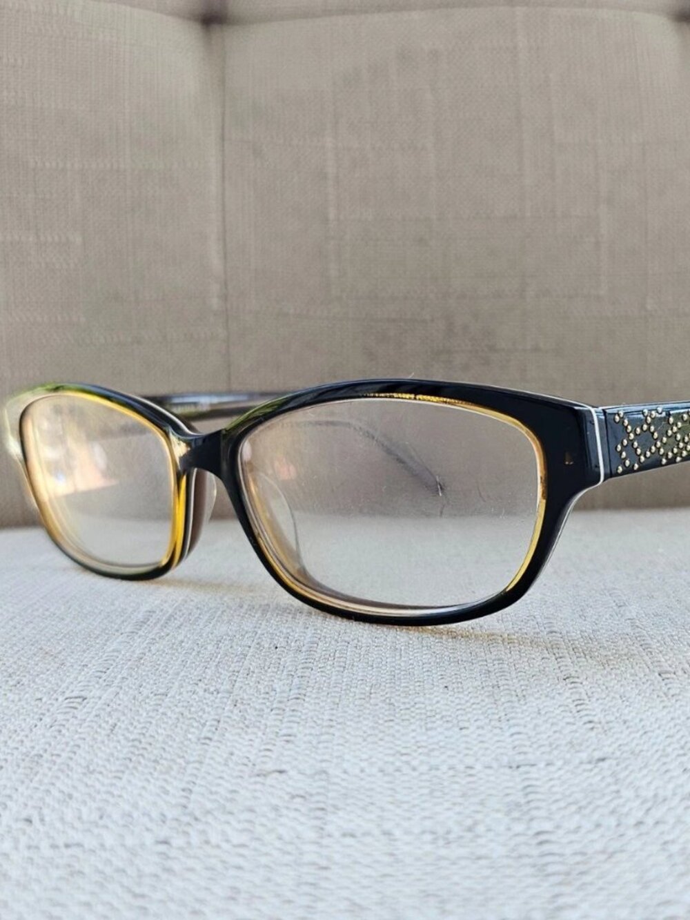 London Fog Women Eyeglasses Frame LF419 Eyewear Black Tone Glasses Frame only